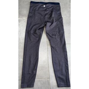 Athleta ultimate stash pocket 7/8 purple navy leggings size Small Size S